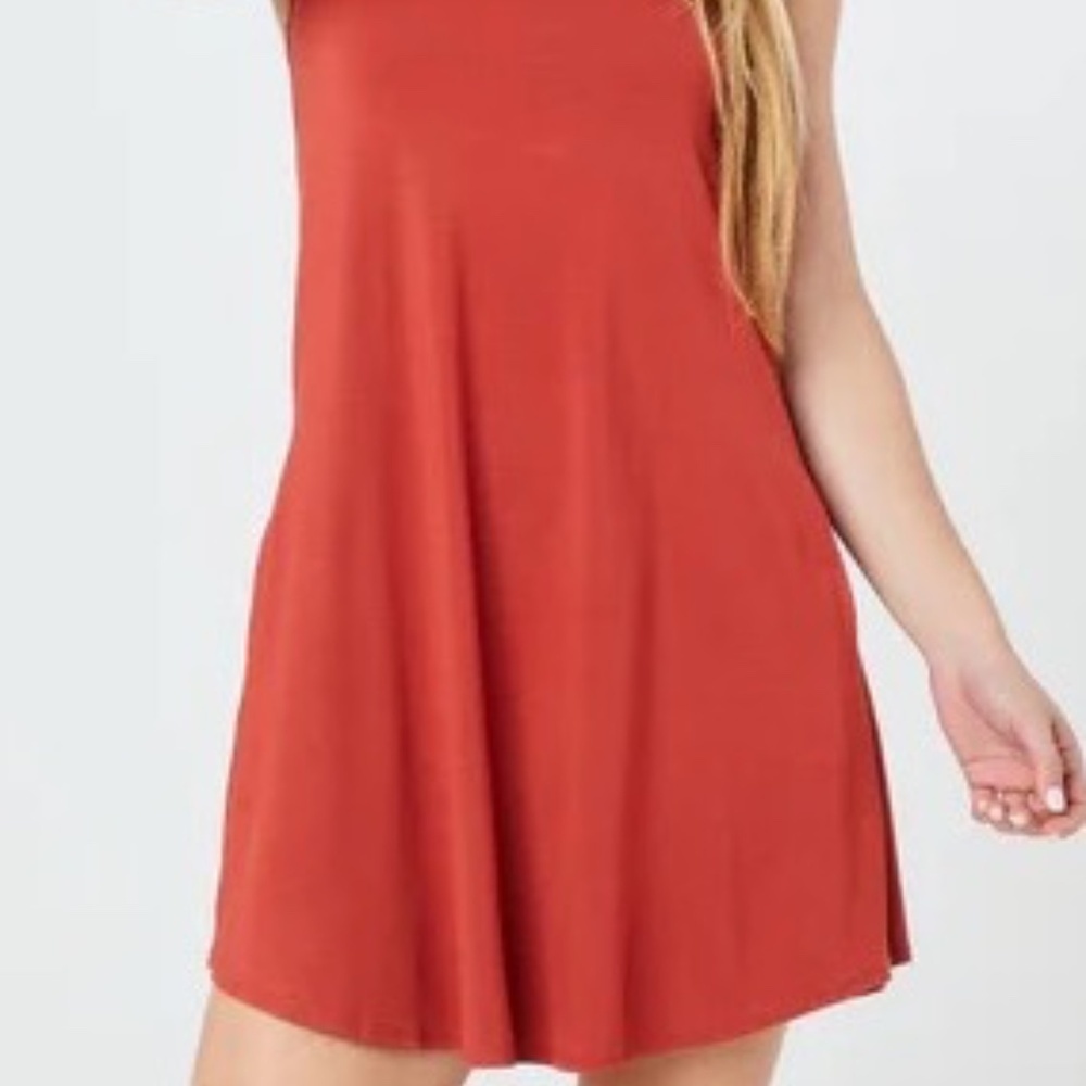 Shebird Womens The Tunic Tank Bra Dress Terracotta Size 2 (S) - Picture 10 of 10